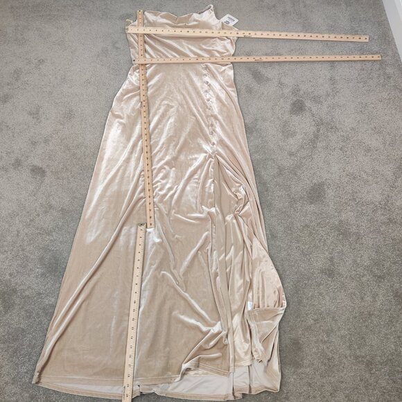 Revelry Women's Maxi Velvet Dress Size 16 Evening Gown Formal Party Prom Y2K - Picture 7 of 9